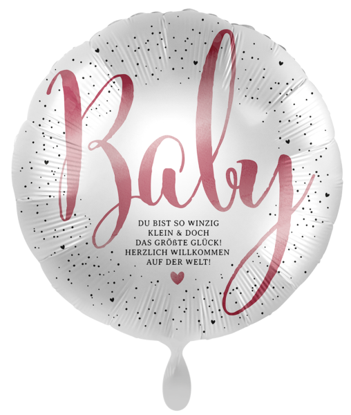 Folienballon - Baby du bist so winzig klein und doch das größte Glück! - ø 43cm